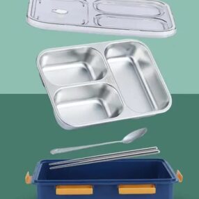 Blue Stainless Steel Lunch Box