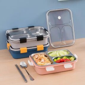 Pink Stainless Steel Lunch Box